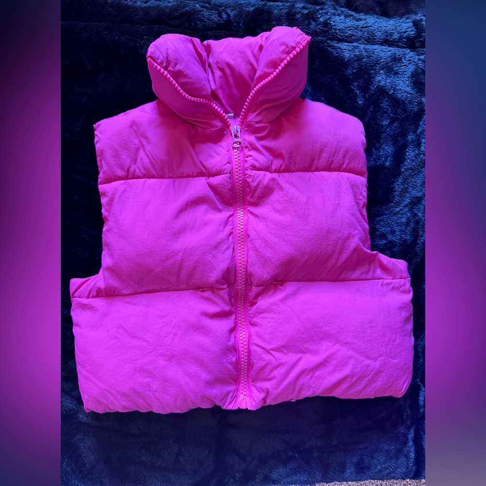 Women's Pink Puffer Vest